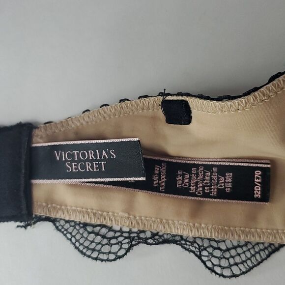 Victoria's Secret Very Sexy Multi-Way Padded Push Up Underwire Lace Bra 32D - Picture 9 of 10